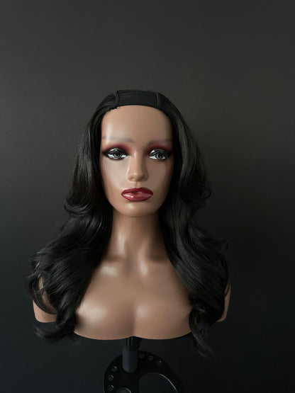 Natural straigt u-part wig
